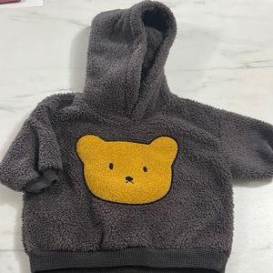 Kids Bear Face Hoodie (5-9 months)Brown